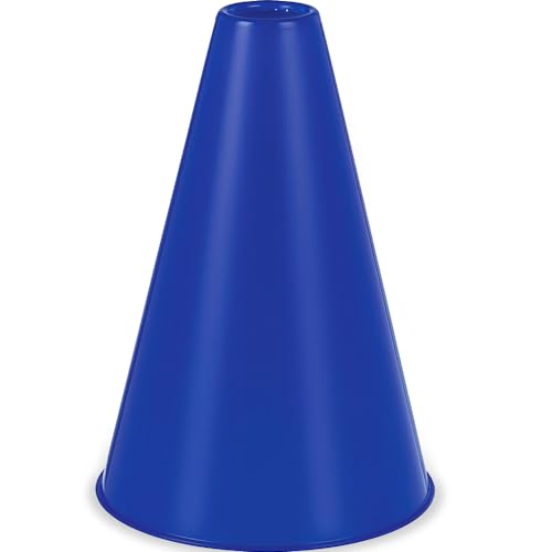 Amscan Blue Handheld Plastic Megaphone (9.3 x 5.7 x 5.7 in) for Cheerleading & Parties