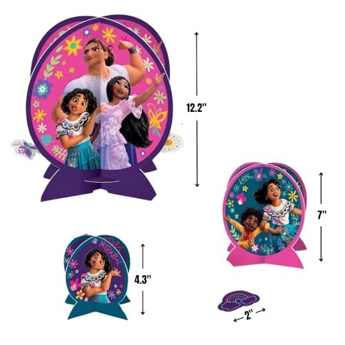 Amscan Encanto 27-Piece Table Centerpiece Kit – Multicolor Paper Party Decor