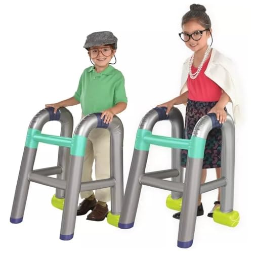 Amscan Inflatable Walker Costume Prop – 26" x 20" – Gray with Green/Blue Accents