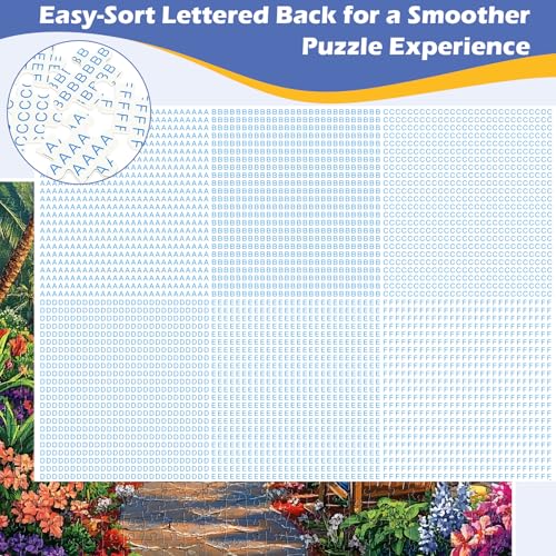 Amusding 2-Pack 500-Piece Jigsaw Puzzles - US Countryside Farm & Cottage Scenes, 20.5 x 15 Inches
