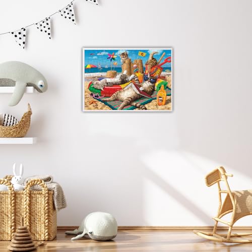Anatolian Cats on the Beach 260-Piece Jigsaw Puzzle | 19x13 Inches
