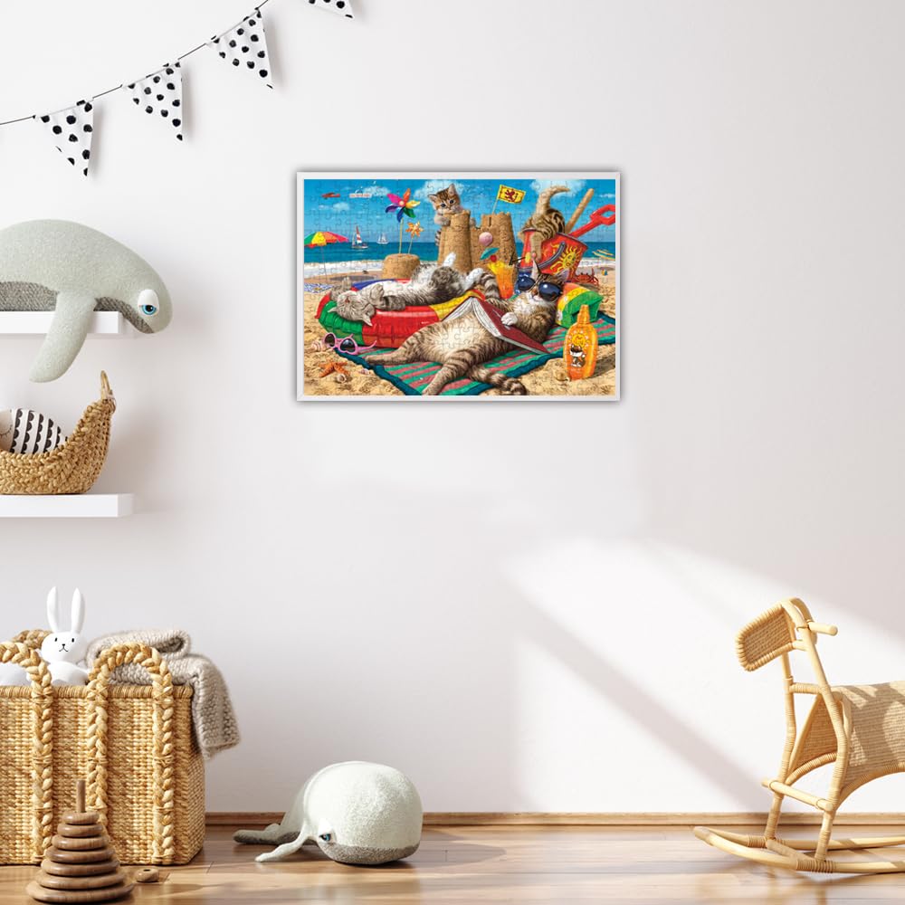 Anatolian Cats on the Beach 260-Piece Jigsaw Puzzle | 19x13 Inches