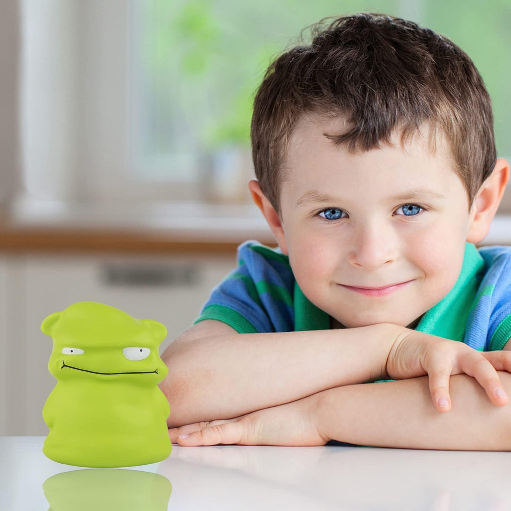 Anboor 4.7-Inch Green Monster Squishy Toy – Slow Rising PU Foam Stress Ball for Kids and Adults
