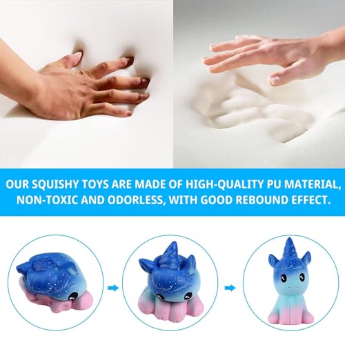 Anboor Galaxy Unicorn Squishy – 4.9 Inch Scented Slow Rising Stress Relief Toy