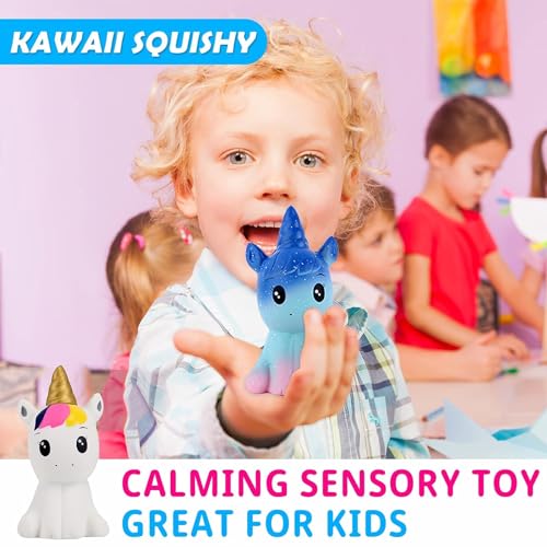 Anboor Galaxy Unicorn Squishy – 4.9 Inch Scented Slow Rising Stress Relief Toy