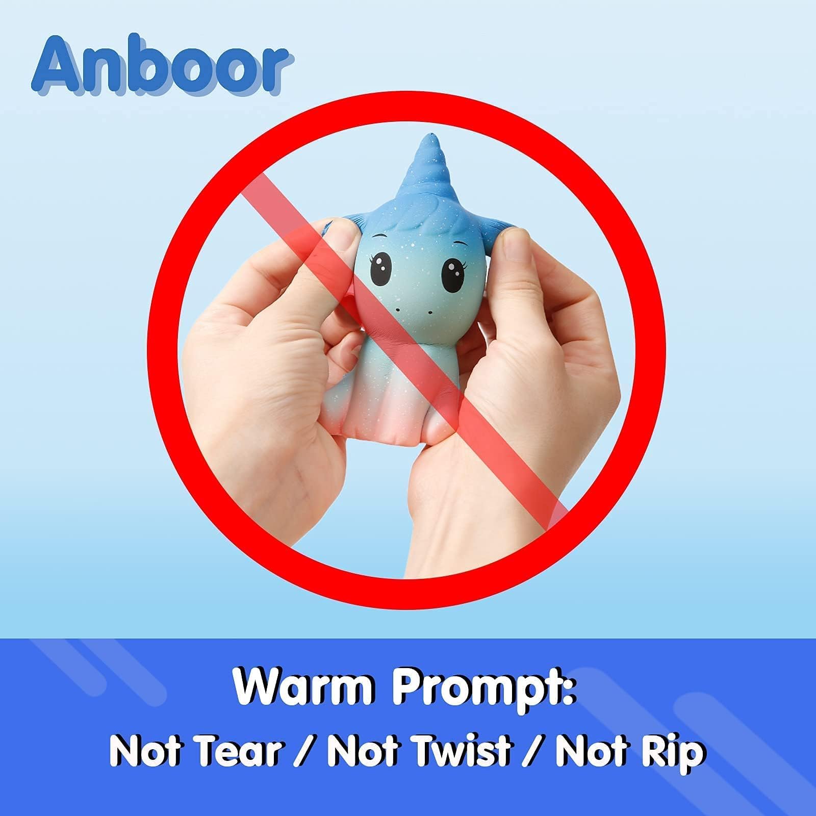 Anboor Galaxy Unicorn Squishy – 4.9 Inch Scented Slow Rising Stress Relief Toy
