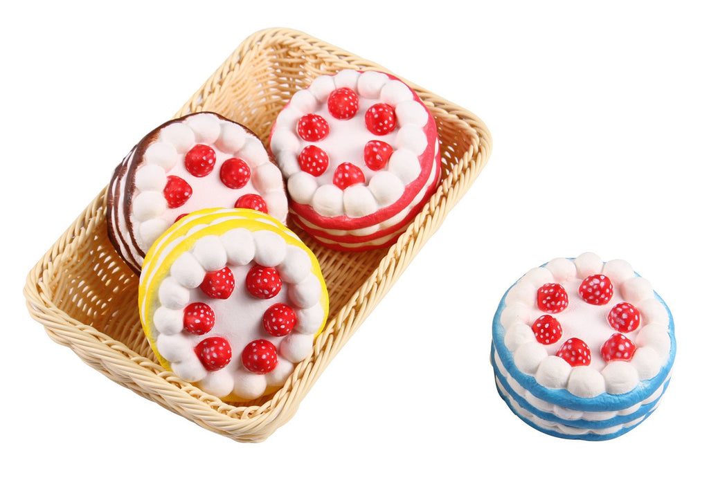 Anboor Squishies Cake Slow Rising Kawaii Squishy Toy for Stress Relief (Color Random)