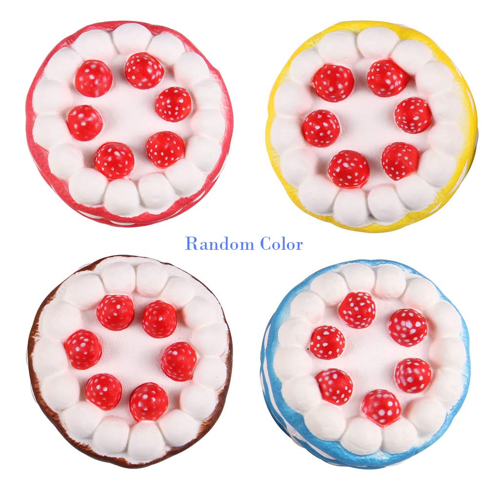 Anboor Squishies Cake Slow Rising Kawaii Squishy Toy for Stress Relief (Color Random)