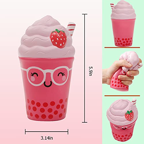 Anboor Squishies Straw Cup – Jumbo Slow Rising Kawaii Scented Stress Relief Toy