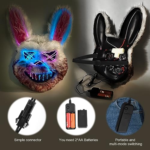 AndTree Halloween Scary Face Mask – Easter Bear/Rabbit Mask for Cosplay and Costume Parties