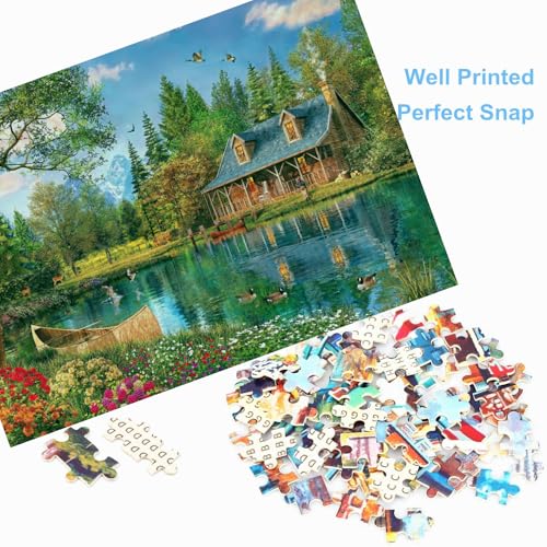 Anguis 500 Piece Jigsaw Puzzle for Adults – Arcadia, 20.5 x 15 Inches, Extra-Thick Cardboard with Glare-Free Finish