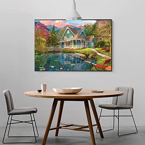Anguis 500 Piece Jigsaw Puzzle for Adults – Mountain Villa, 20.5 x 15 inches, Premium Thick Cardboard