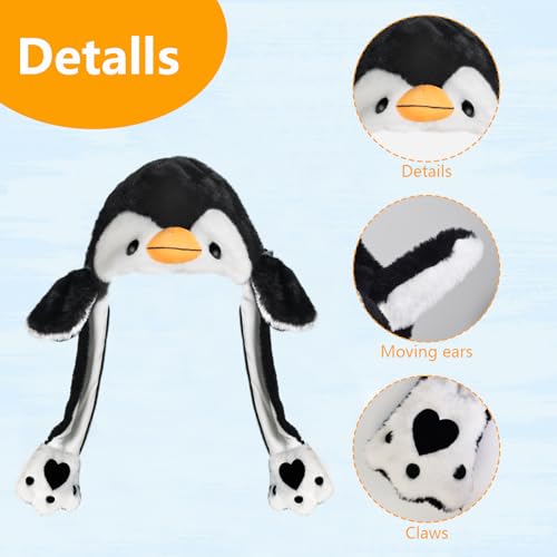 Animal Hat with Moving Ears – Crazy Plush Hat for Kids, Cosplay, Easter, Christmas Gift