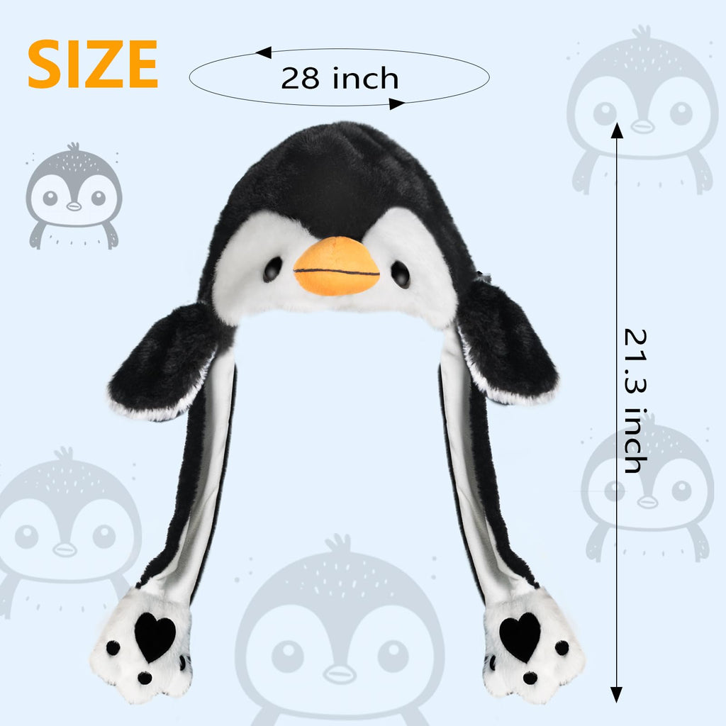 Animal Hat with Moving Ears – Crazy Plush Hat for Kids, Cosplay, Easter, Christmas Gift