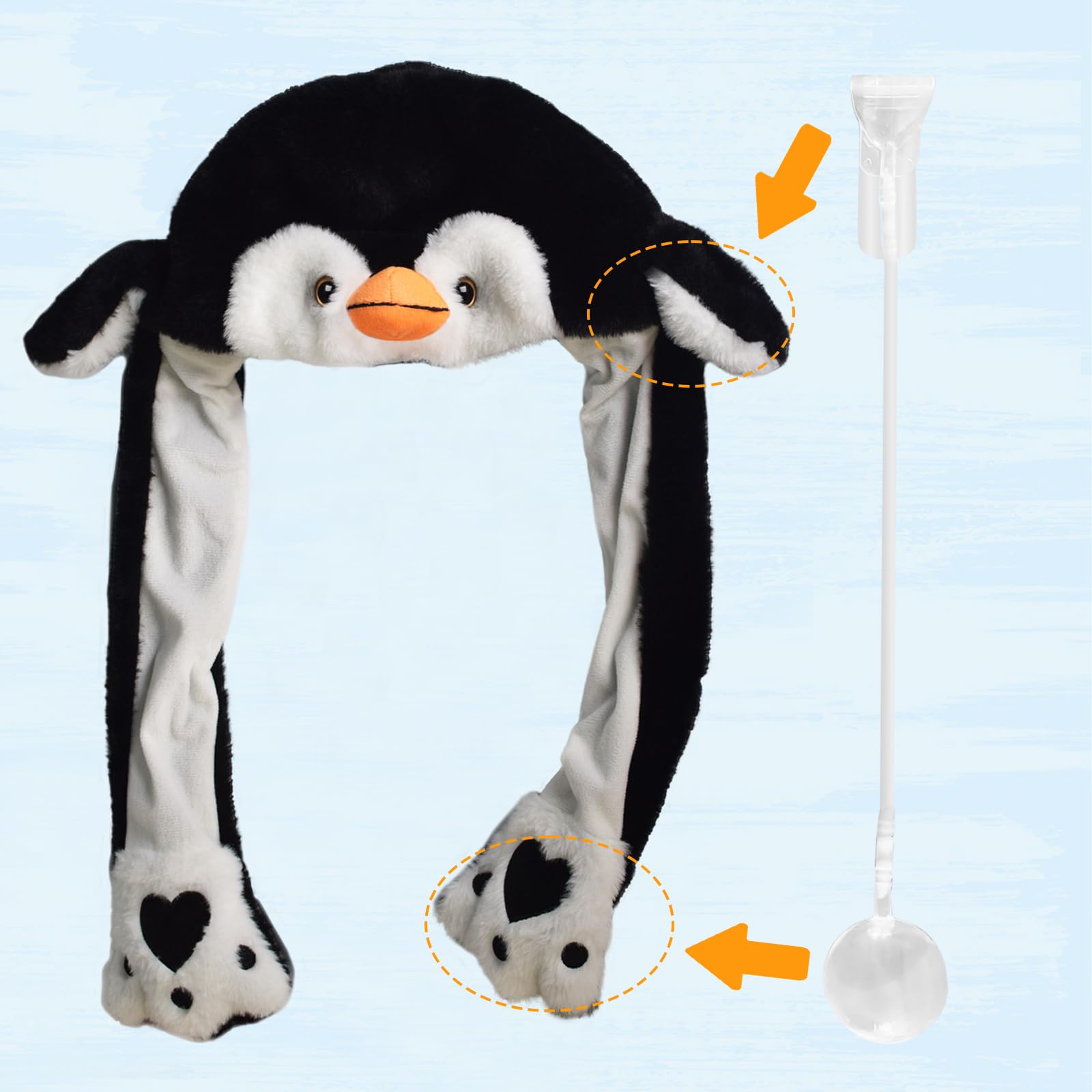 Animal Hat with Moving Ears – Crazy Plush Hat for Kids, Cosplay, Easter, Christmas Gift
