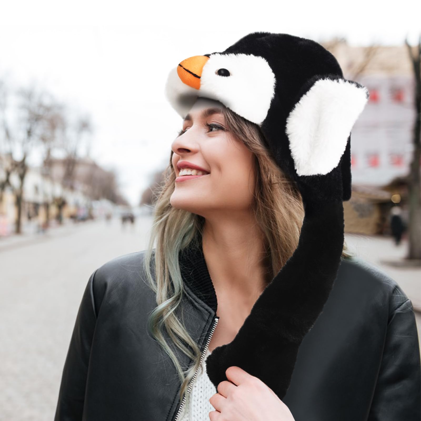 Animal Hat with Moving Ears – Crazy Plush Hat for Kids, Cosplay, Easter, Christmas Gift
