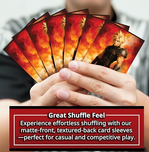 Anime Mercenary Soldier Card Sleeves (100 Pack) for MTG & TCGs – Standard Size 66x92mm