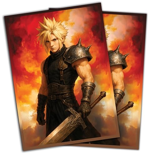 Anime Mercenary Soldier Card Sleeves (100 Pack) for MTG & TCGs – Standard Size 66x92mm