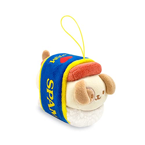 Anirollz SPAM Musubi Plush Keychain - 4" Soft Squishy Puppy Toy with Keychain Strap