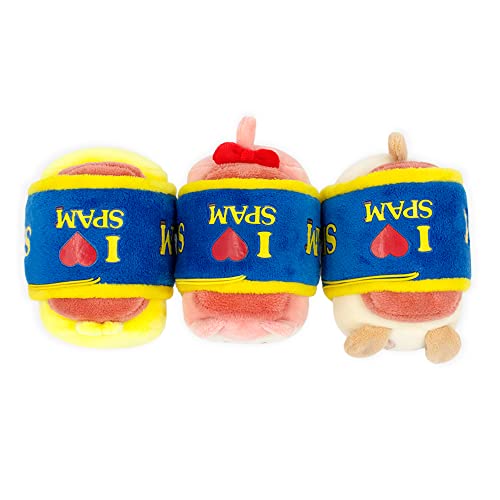 Anirollz SPAM Musubi Plush Keychain - 4" Soft Squishy Puppy Toy with Keychain Strap