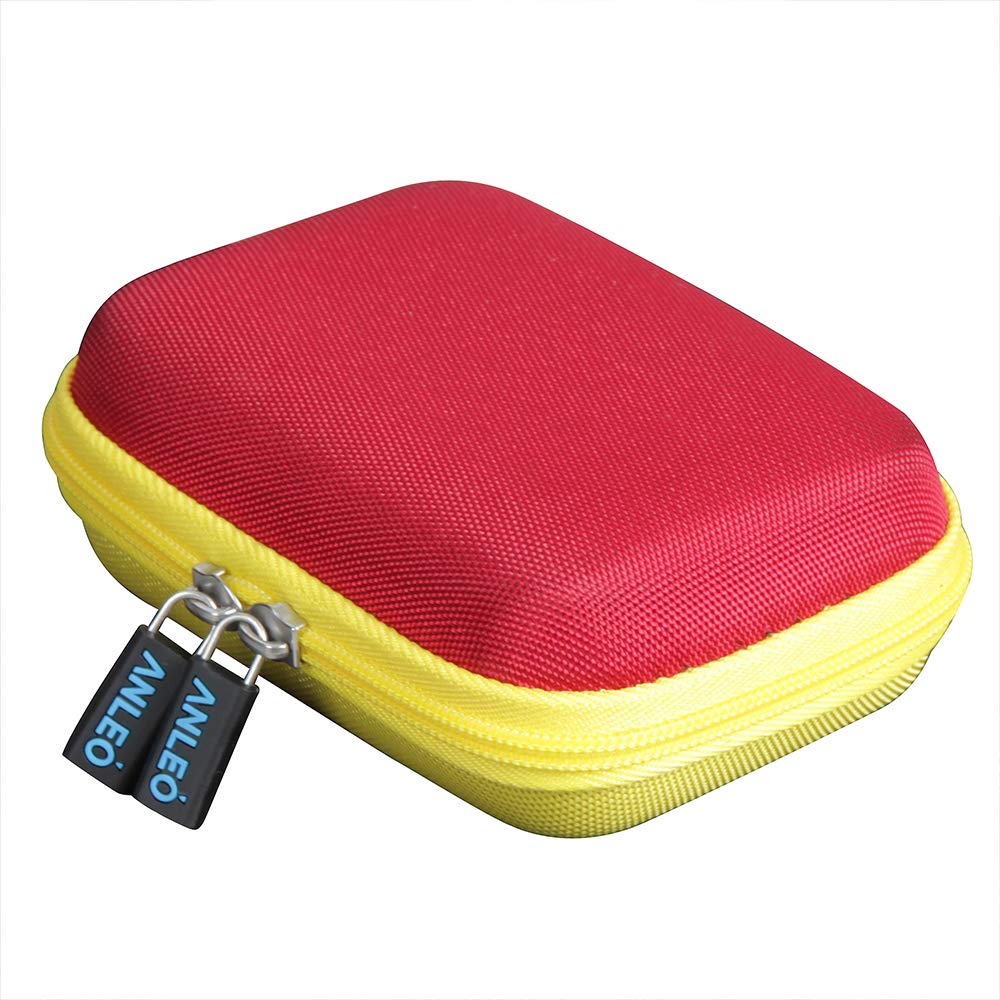 Anleo Hard Travel Case for Mattel UNO Classic Card Game (Yellow+Red) – Protective EVA Storage