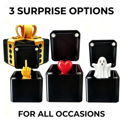 Annoying Gift Box with Pop-Up Middle Finger – 3D Printed Prank Surprise for Funny Gifts