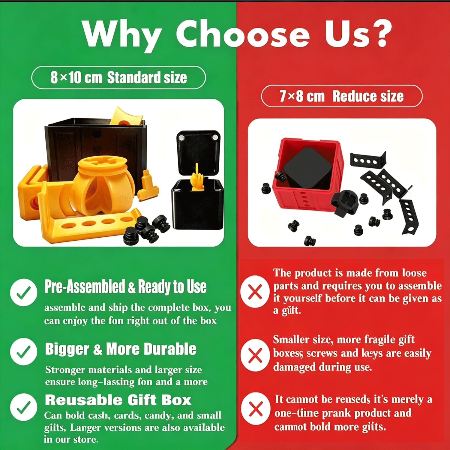 Annoying Gift Box with Pop-Up Middle Finger – 3D Printed Prank Surprise for Funny Gifts