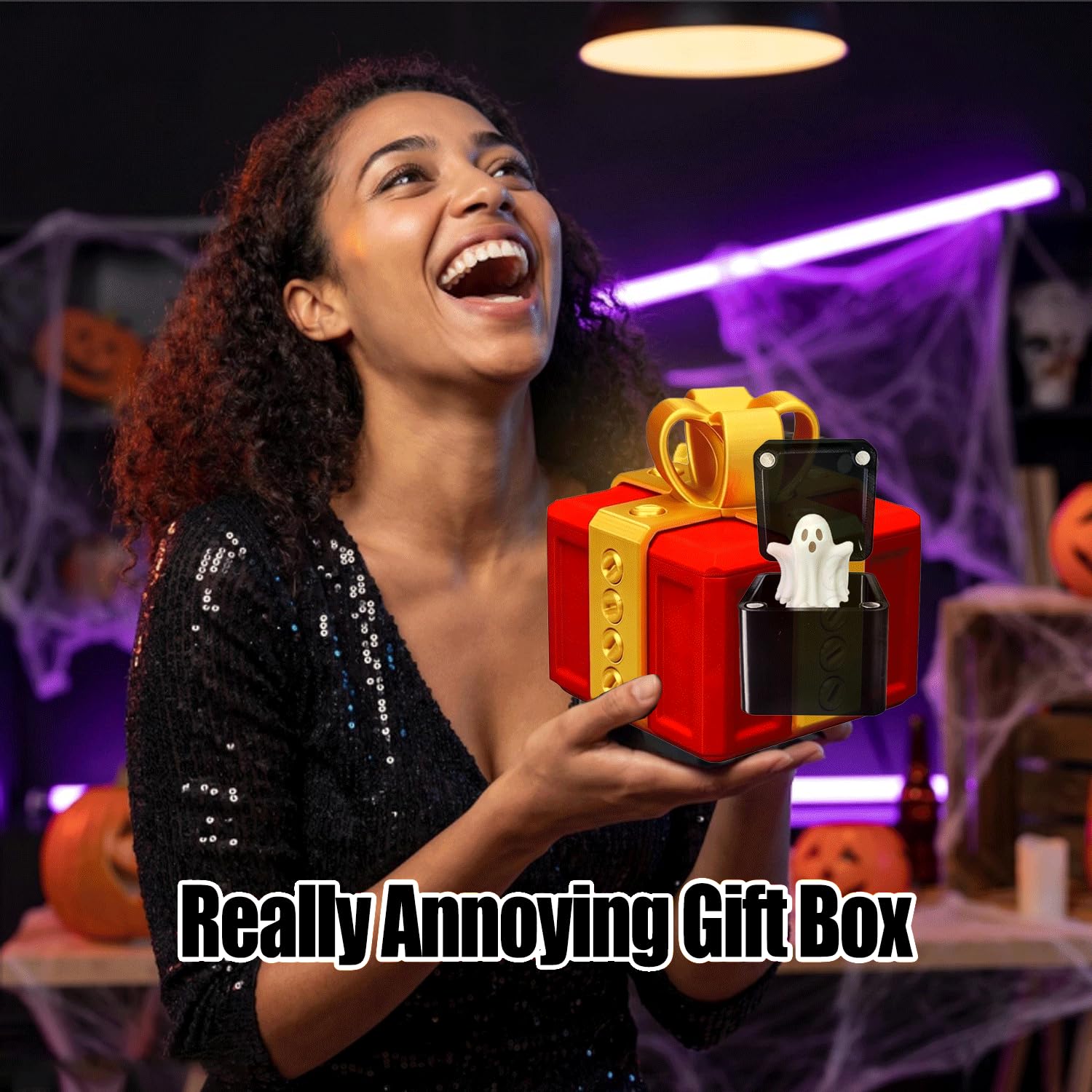 Annoying Gift Box with Pop-Up Middle Finger – 3D Printed Prank Surprise for Funny Gifts