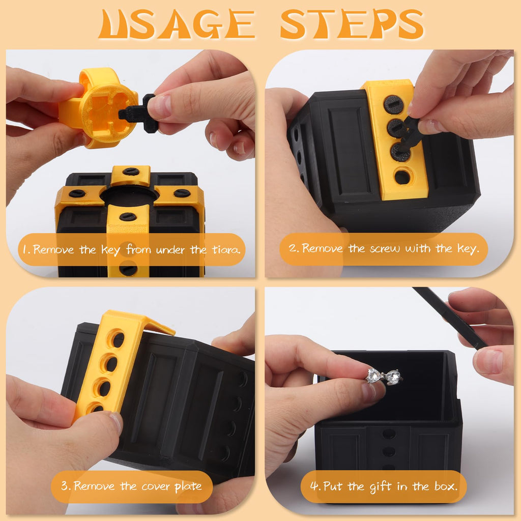 Annoying Kids Christmas Gifts? Try This Funny Prank Gift Box with 20 Screws (Black Red)