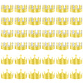 ANPUNAT Gold Foil Paper Crown Hat for Birthday Parties, Baby Showers, Beauty Pageants & Photo Props