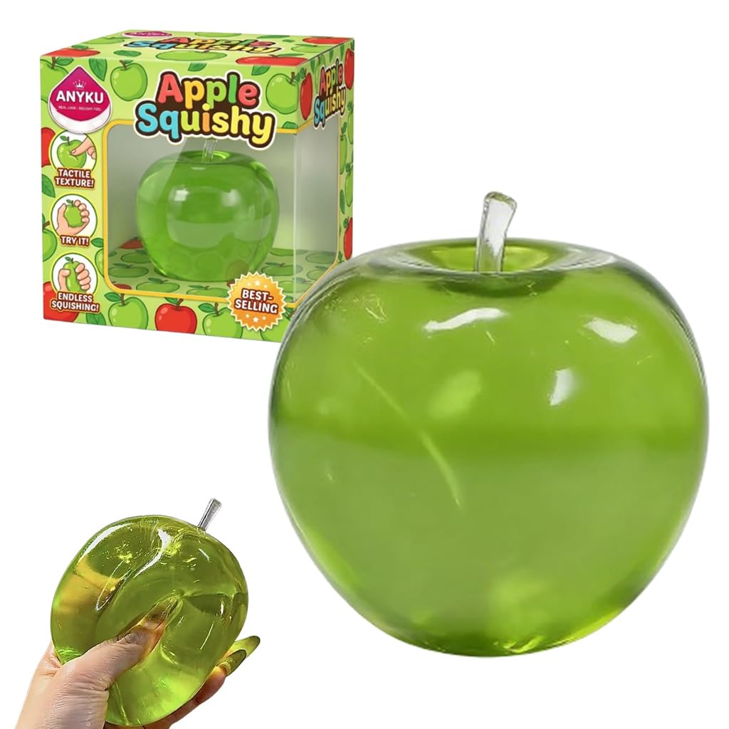 ANYKU Green Apple Squishy – Oversized Slow-Rising Stress Relief Fidget Toy for Adults