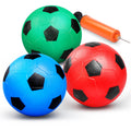 Anzmtosn 6-Inch Mini Soccer Balls for Toddlers (3 Pack) – Soft Rubber, Easy to Inflate, Beach & Pool Friendly