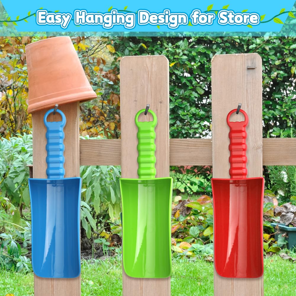 Anzmtosn 9-Inch Beach Sand Shovels Set – Eco-Friendly Anti-Slip Handle Garden Toy for Kids and Adults