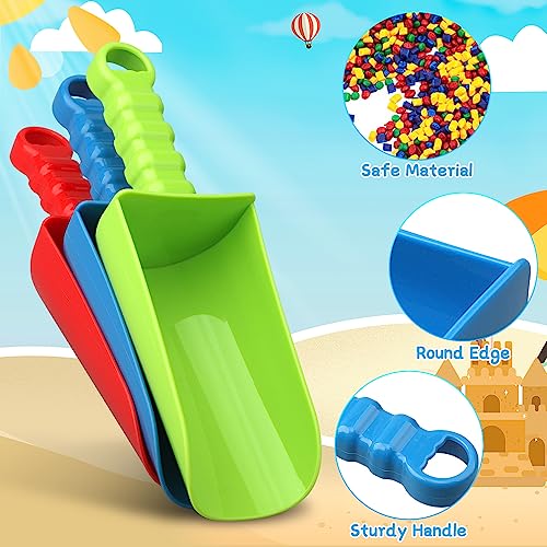 Anzmtosn 9-Inch Beach Sand Shovels Set – Eco-Friendly Anti-Slip Handle Garden Toy for Kids and Adults