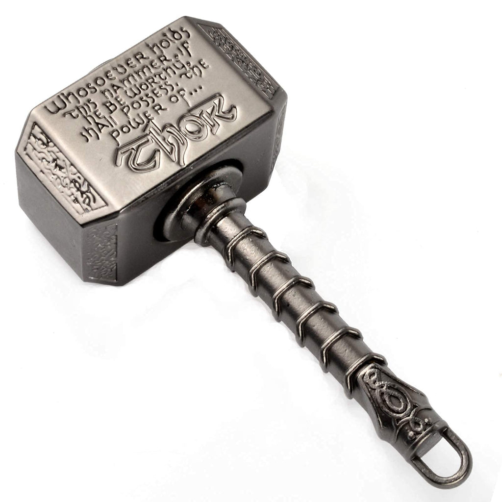 Anzmtosn Metal Fidget Spinner Battle Hammer 2-in-1 with Two Spin Modes – Quiet Stress Relief Toy for Kids and Adults (Black)