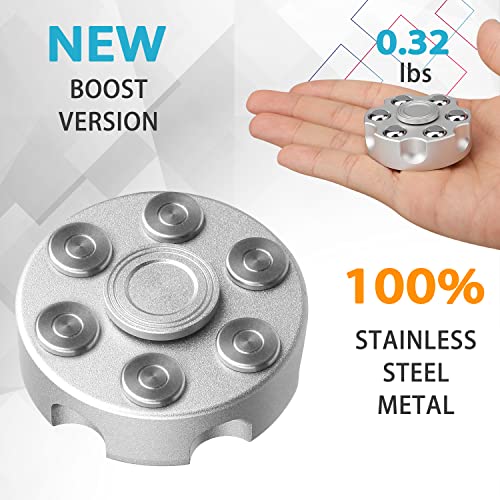 Anzmtosn Metal Fidget Spinner – Cowboy Design, Heavy Duty CNC Alloy Desk Toy for Focus and Stress Relief