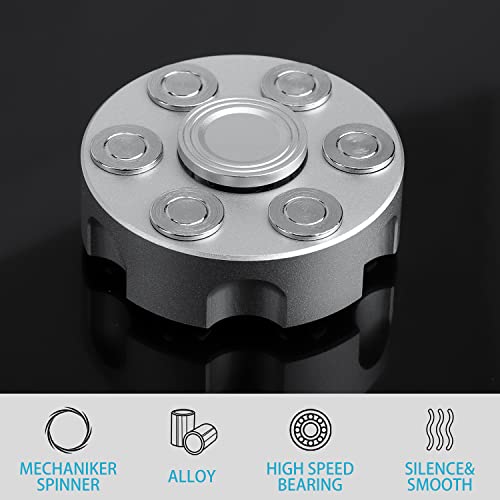 Anzmtosn Metal Fidget Spinner – Cowboy Design, Heavy Duty CNC Alloy Desk Toy for Focus and Stress Relief