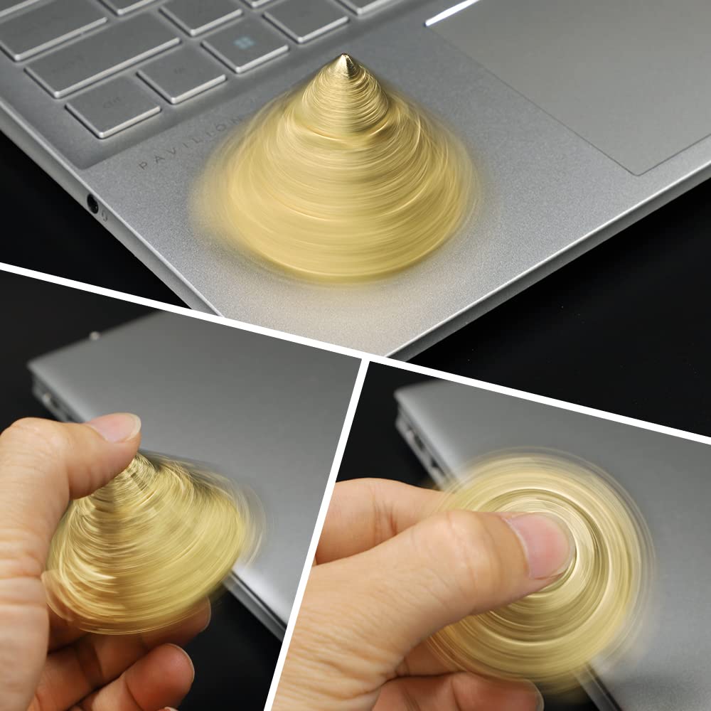 Anzmtosn Pyramid Fidget Spinner – Metal Fingertip Gyro, Desk Toy, Gift for Adults & Kids
