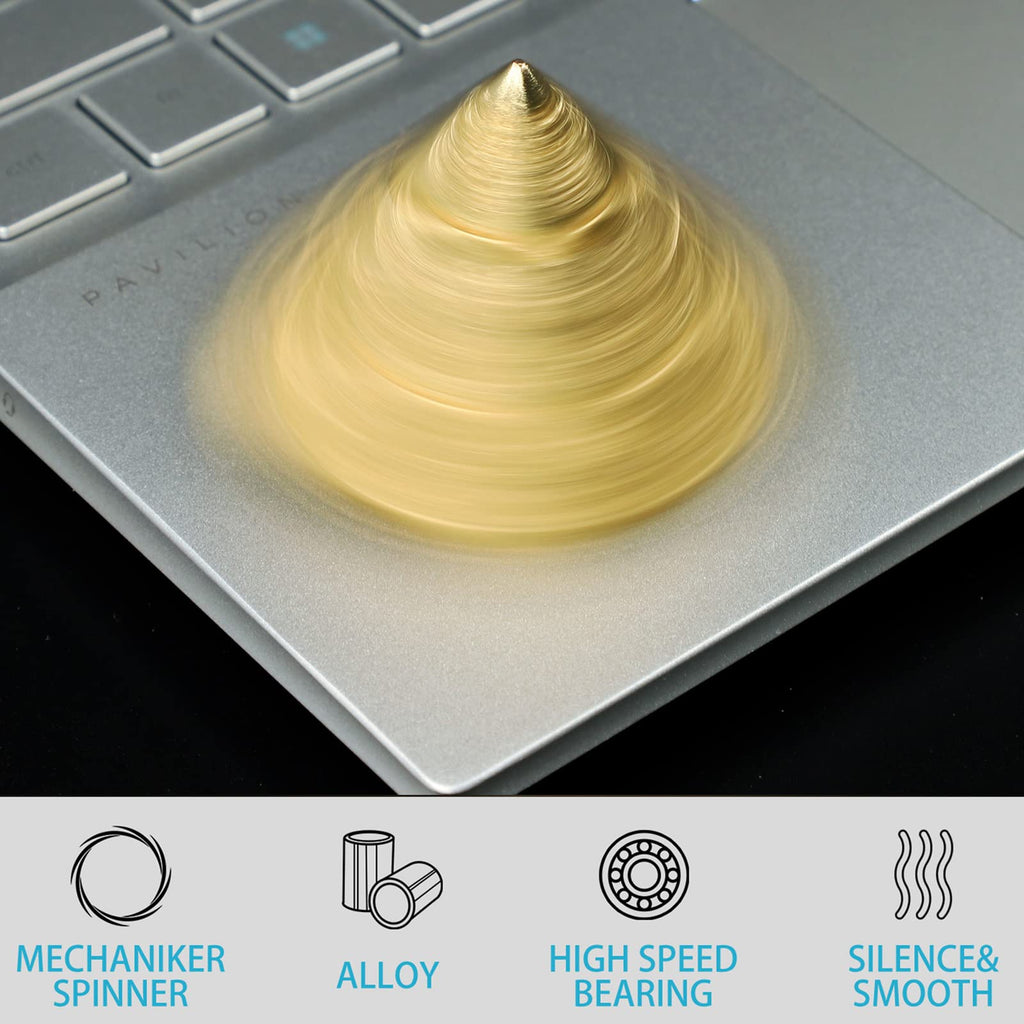 Anzmtosn Pyramid Fidget Spinner – Metal Fingertip Gyro, Desk Toy, Gift for Adults & Kids