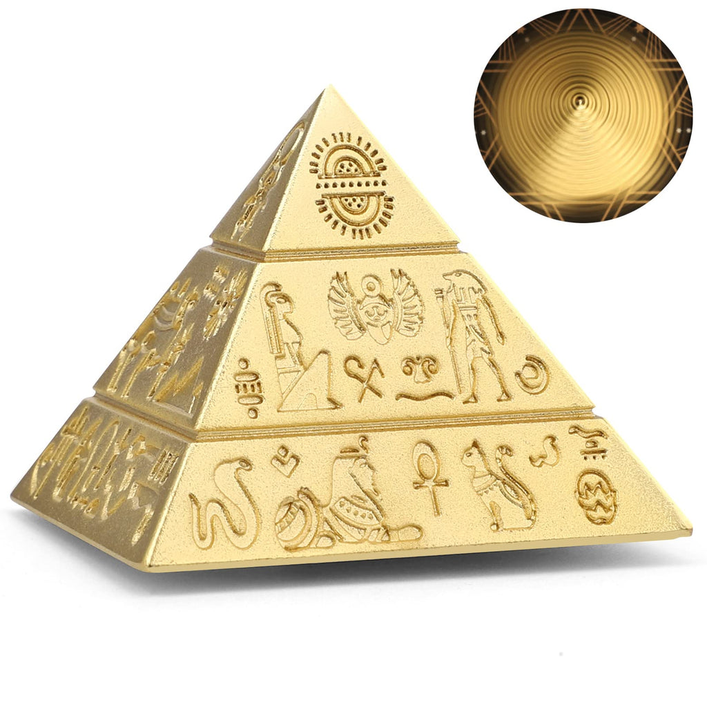 Anzmtosn Pyramid Fidget Spinner – Metal Fingertip Gyro, Desk Toy, Gift for Adults & Kids