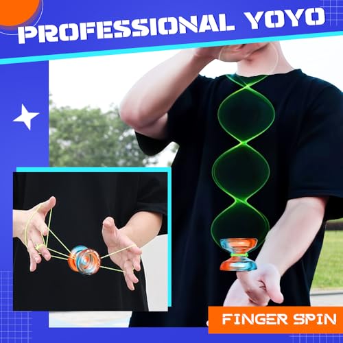 AOE Responsive Yoyo for Beginners with Dual Function Bearing – Includes Case and 10 Strings