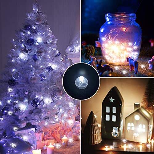 Aogist 100 White LED Balloon Lights – Mini Round Party Decorations for Indoor & Outdoor Events