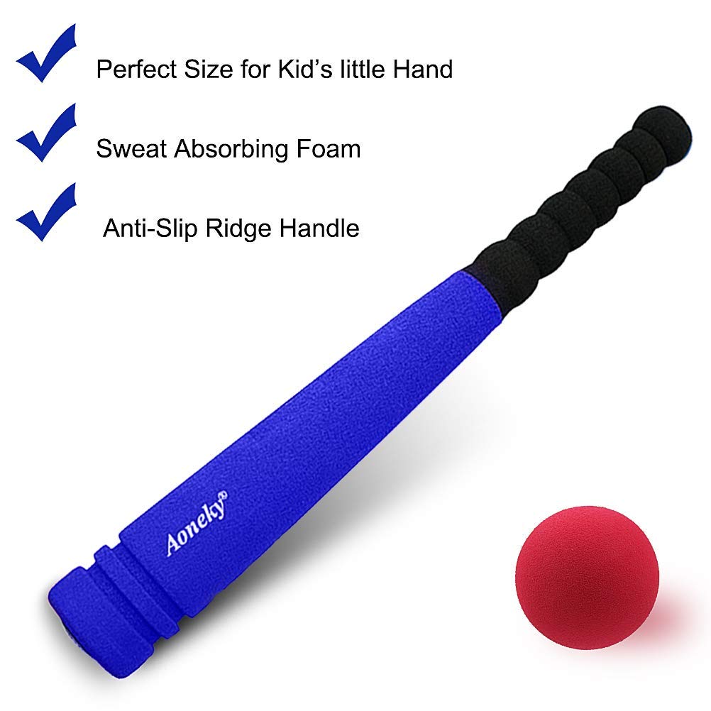 Aoneky 16.5-Inch Foam Baseball Set for Toddlers – Soft, Lightweight Bat and Ball for Ages 1-3