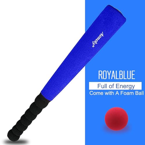 Aoneky Foam Baseball Bat and Ball Set for Toddlers Ages 1-4 - Safe Indoor Outdoor T-Ball Toy with 16.5 Inch Bat and Tee