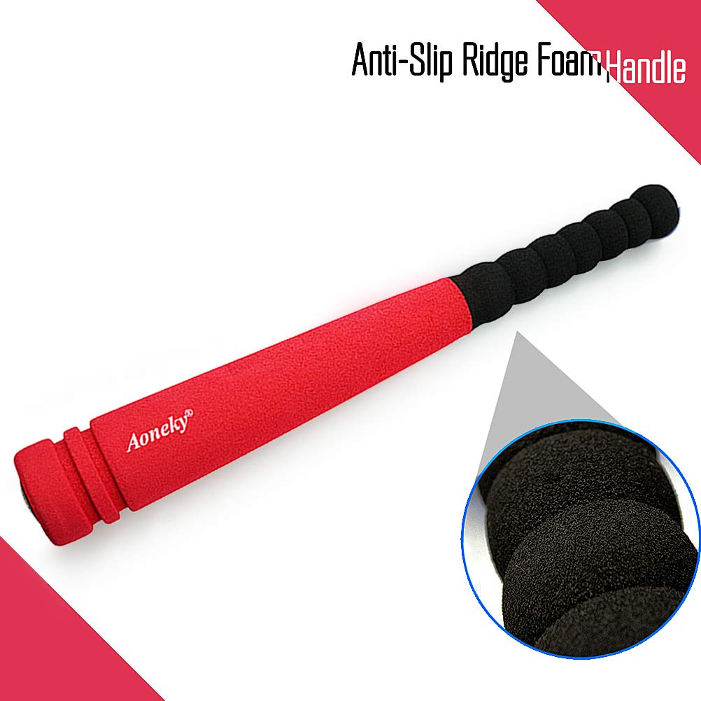 Aoneky Mini Foam Baseball Bat and Ball - 16.5 Inch Toddler Toy Set