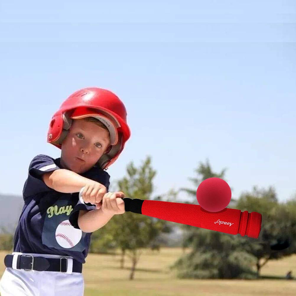 Aoneky Mini Foam Baseball Bat and Ball - 16.5 Inch Toddler Toy Set