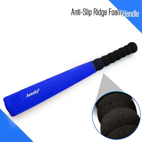 Aoneky Mini Foam Baseball Bat and Ball for Toddlers, 16.5 inches