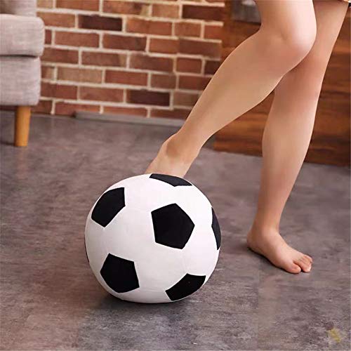 AOQI Black & White Plush Soccer Ball Pillow - Soft Stuffed Toy for Kids, 7.8 Inch