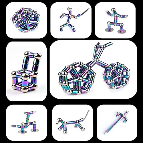 AOYALABOR Magnetic Fidget Pen with 14 Rings, 30 Steel Balls, 5 Gel Ink Refills – Stress Relief Toy for Teens and Adults