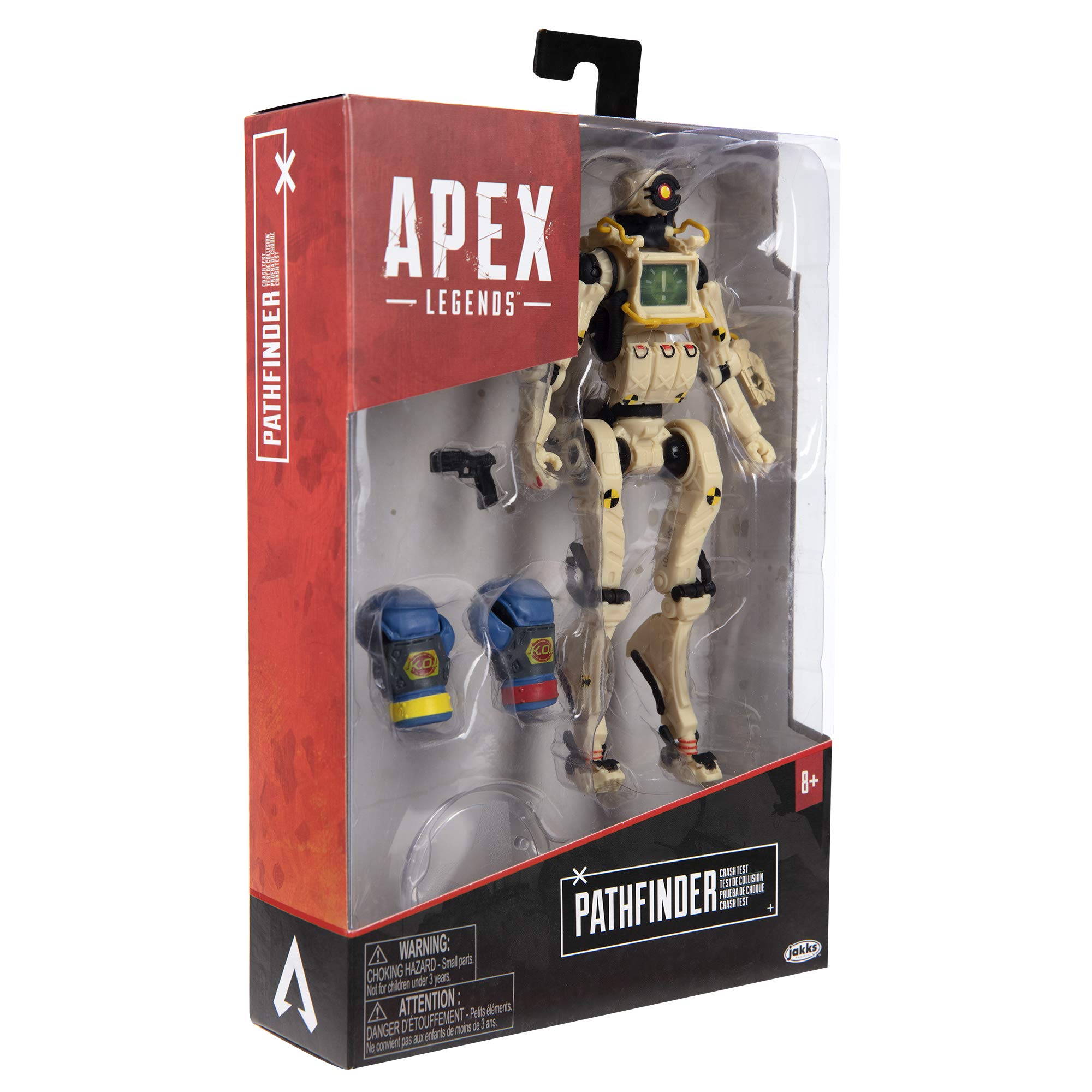 Apex Legends Pathfinder Crash Test Rare Skin 6-Inch Action Figure - Highly Detailed Poseable Collectible